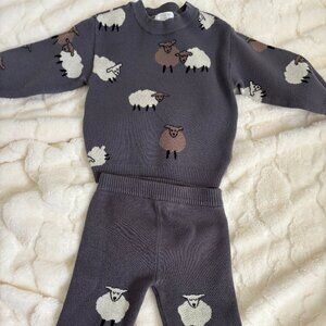 Grayson Mini Sheep Sweater Set 12 Months